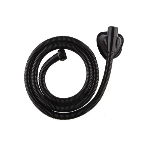 شلنگ توالت فلزی دو سر برنجی رنگ مشکی